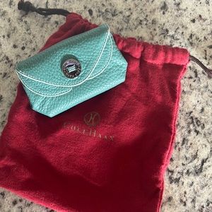 NWT Cole Haan Leather Coin Purse in Teal